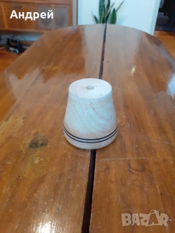 Стара дървена чаша за полилей, снимка 4 - Други ценни предмети - 31447336
