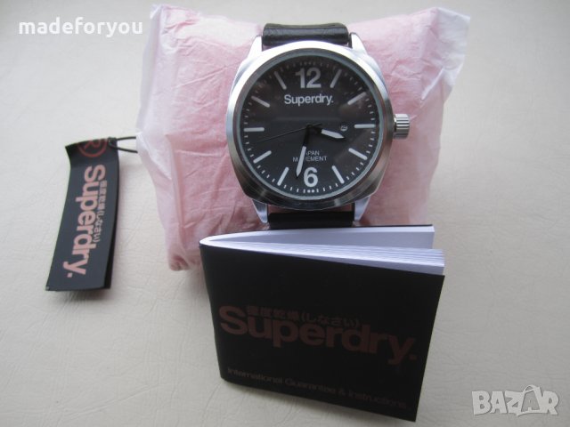 Часовник Superdry Japan НОВ - оригинален мъжки часовник супердрай с гаранция и кутия !!!, снимка 3 - Мъжки - 30175221