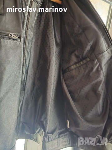 Продавам мъжко кожено яке , снимка 4 - Якета - 52788892
