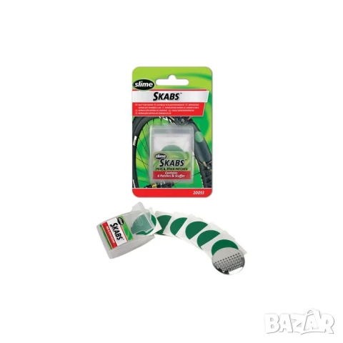 Slime лепенки за ремонт на гуми за велосипеди 6 броя