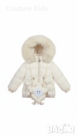 Пухкаво Бебешко Яке We Are Nature с 3D Играчка и Топла Качулка