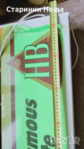 1 метър и отгоре РЕДКАЖ! Ретро СОЦ Винтидж Чисто Нова Табела Цигари HB , снимка 5 - Антикварни и старинни предмети - 40856817