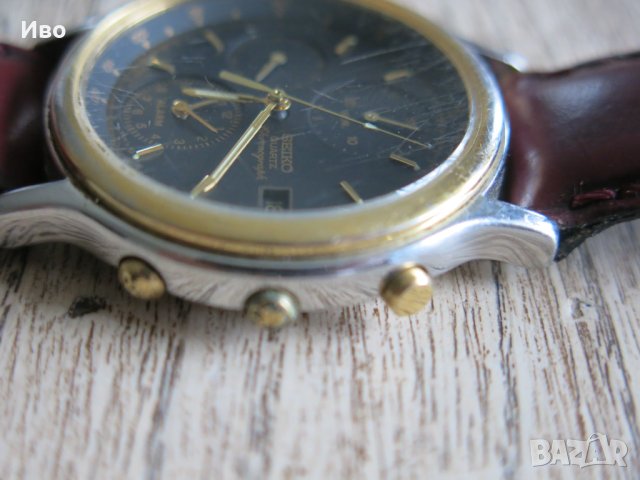 Ретро мъжки часовник Seiko Chronograph 7T32-6A5A, снимка 8 - Мъжки - 44338983