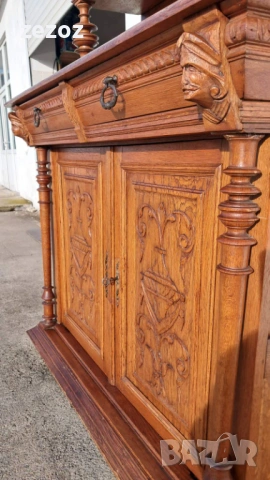 Антикварен шкаф масив №30, снимка 10 - Шкафове - 53259246