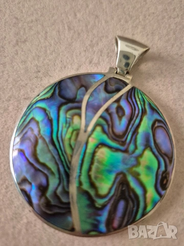 комплект сребро и седеф, снимка 6 - Бижутерийни комплекти - 53291202