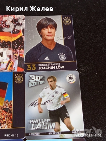 Колекционерски картички на футболисти ШВАЙНЩАЙГЕР,БАЛАК, ФИЛИП ЛАН, ЙОАКИМ ЛЬОВ 50997, снимка 4 - Колекции - 51701267