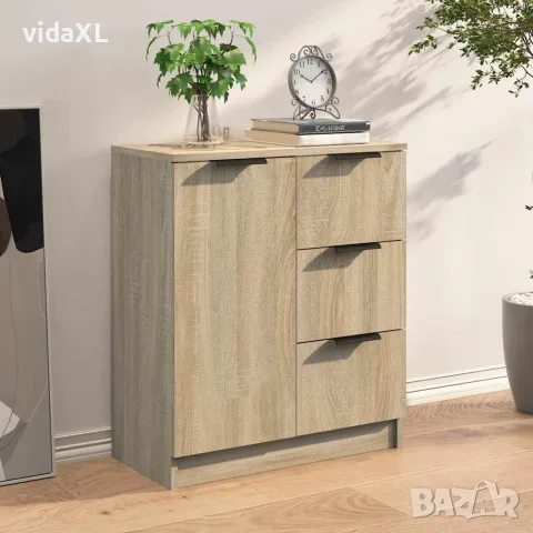 vidaXL Сайдборд, сонома дъб, 60x30x70 см, инженерно дърво, снимка 8 - Бюфети - 56148057