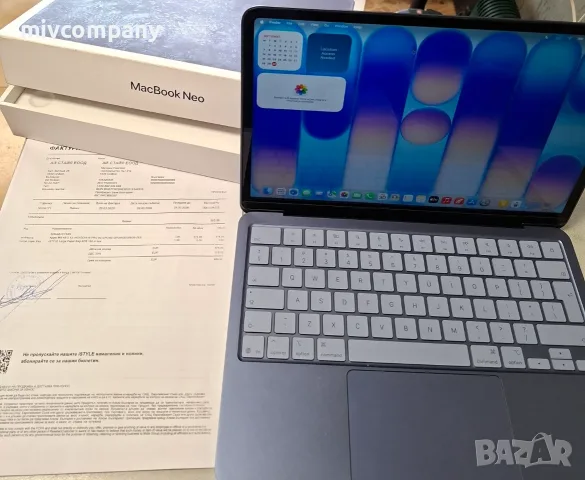 Лаптоп Apple Macbook NEO13" 2025, Аpple A18 Pro,8GB RAM,256 GB Гaранция!!!