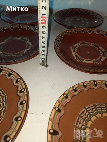 Български битови керамични чиний купи и капаци, снимка 10 - Чинии - 52930225