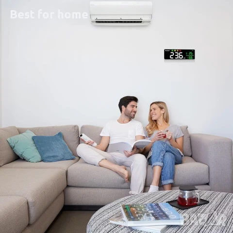 HYEIOL  3-в-1  стенен децибеломер с 11-инчов голям LED дисплей, снимка 7 - Друга електроника - 51191621