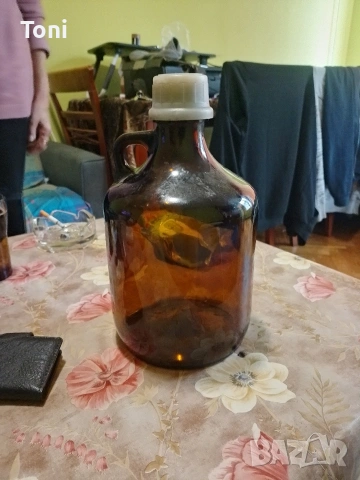 винтидж ретро стъклена дамаджана 