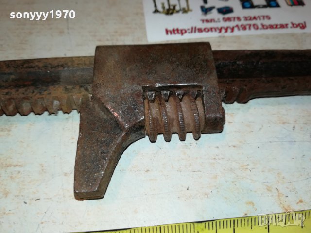 СТАР РАЗДВИЖЕН КЛЮЧ ВНОС ГЕРМАНИЯ 1410212003, снимка 6 - Антикварни и старинни предмети - 34466470