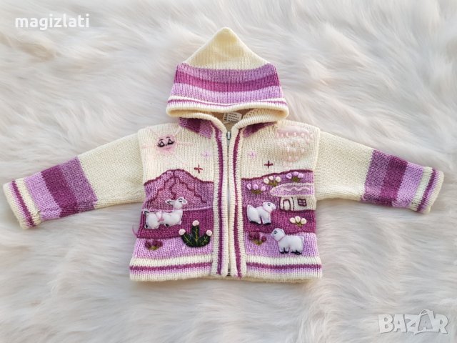 Жилетка за момиче 68-74см.