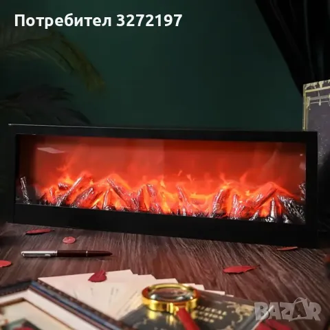 USB декоративна камина с реалистичен изкуствен огън , снимка 5 - Настолни лампи - 48133295