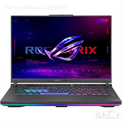 ASUS ROG G16/2,5K 240Hz/i7-13650HX/RTX4060 140W/32GB DDR5/1TB/Гаранция, снимка 2 - Лаптопи за игри - 52420422