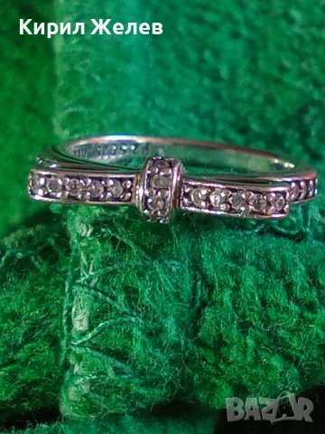 PANDORA Скъпоценен СРЕБЪРЕН ПРЪСТЕН ПАНДЕЛКА РОДИРАНО СРЕБРО Маркиран P2 S 925 ALE 48 ПАНДОРА 32377 , снимка 17 - Пръстени - 38332731