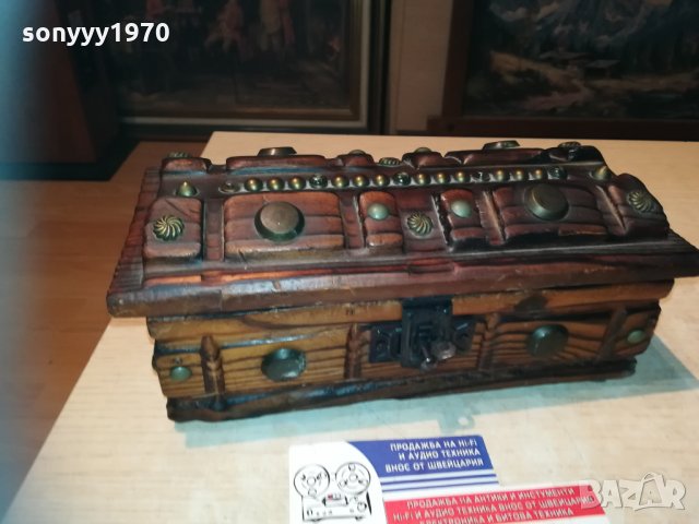 ПОРЪЧАНА-ретро дървена кутия-внос франция-25х12х10см