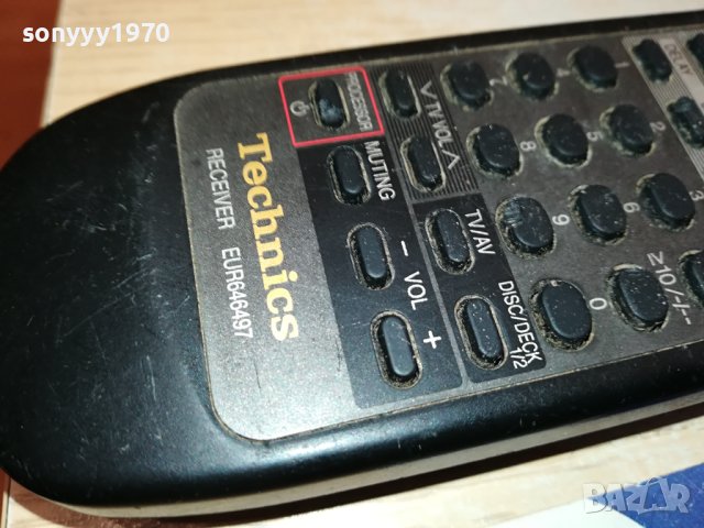 TECHNICS AUDIO REMOTE-ВНОС SWISS 2910231231, снимка 2 - Ресийвъри, усилватели, смесителни пултове - 42765775
