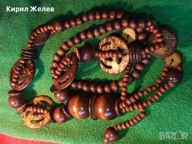 ЕТНО - АРТ СТИЛ ХЕНД МЕЙД ОГЪРЛИЦА от КОКОСОВ ОРЕХ и ДЪРВО 31557