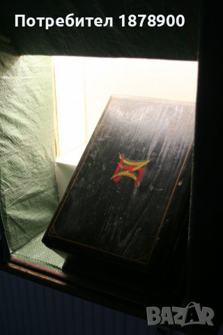 стара дървена рисувана кутия, снимка 1 - Други - 40154750