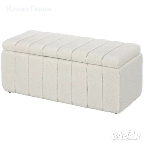HOMCOM Тапицирана пейка, снимка 4 - Дивани и мека мебел - 54338096