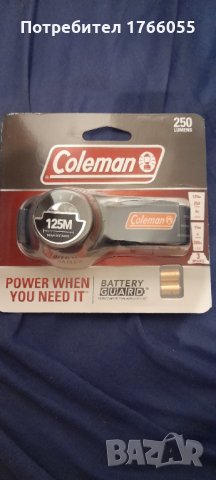 Челник Coleman BatteryGuard 250 лумена, снимка 3 - Къмпинг осветление - 31791387