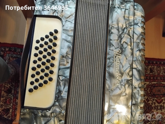 Акордеон Велтмейстер 40 баса с 4 регистъра., снимка 2 - Акордеони - 53132194