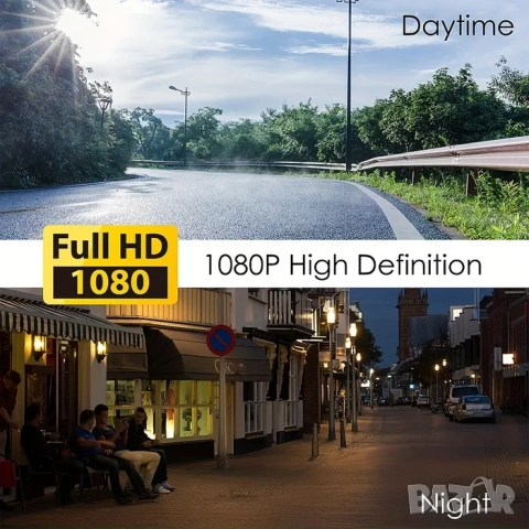 WIFI Видеорегистратор DVR с две камери за автомобили, нощно вижда, снимка 7 - Друга електроника - 52071765