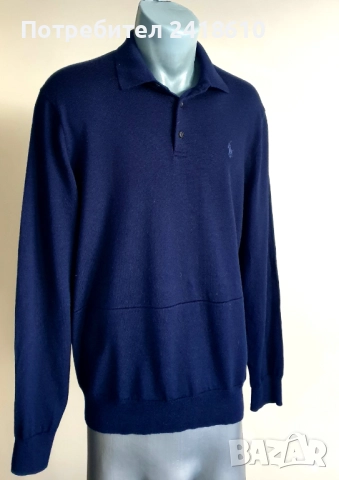 POLO Ralph Lauren  Merino  Knit Mens Size L ОРИГИНАЛ! Mъжки Пуловер, снимка 11 - Пуловери - 52918855