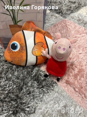 Комплект плюшени играчки Пепа Пиг и Немо