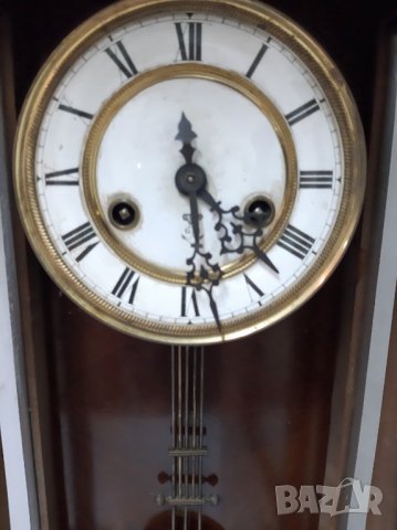 Стар стенен часовник Густав Бекер, снимка 2 - Антикварни и старинни предмети - 34364148