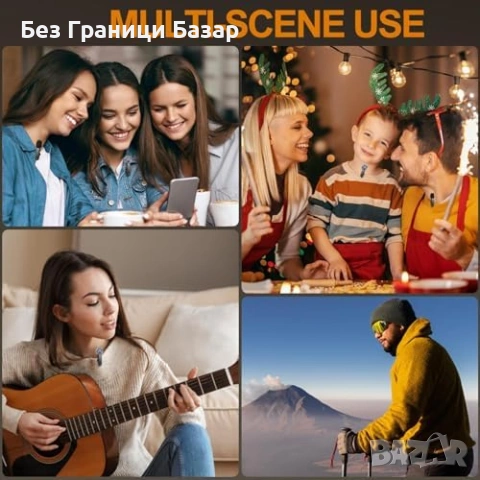 Нови Безжични двойни лавалиер микрофони 2 броя с приемник USB-C Lightning, снимка 8 - Микрофони - 53280548