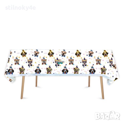 Парти покривка за рожден ден на домашен любимец Аксесоари за рожден ден на куче/коте, снимка 1