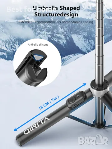 Селфи стик и статив за телефон- триножник, снимка 2 - Селфи стикове, аксесоари - 49464012