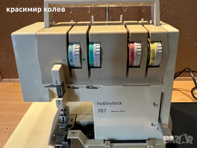 4 конечен оверлог "PFAFF Hobby Lock 787", снимка 2 - Шевни машини - 53265798