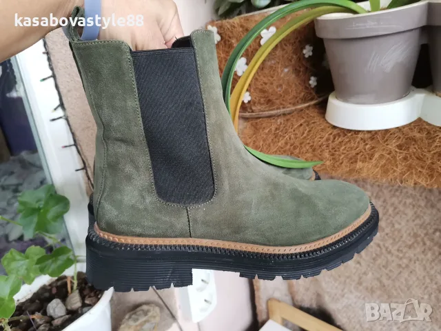 Дамски ботуши Естествен велур , снимка 7 - Дамски ботуши - 56508420