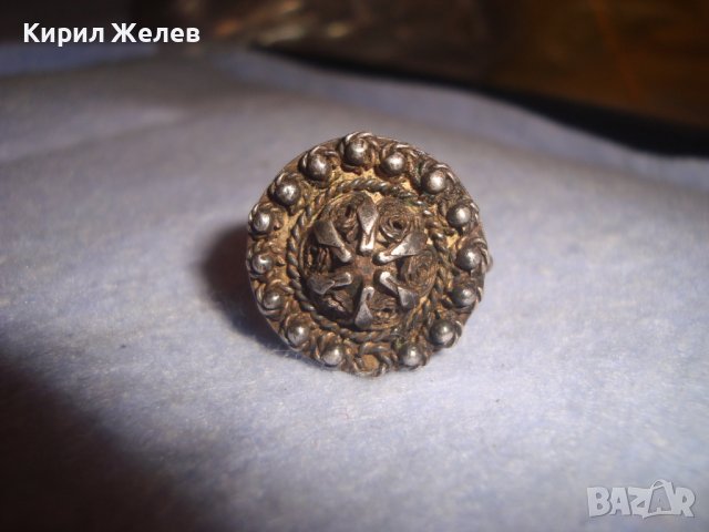 СТАРИНЕН СРЕБЪРЕН ФИЛИГРАНЕН АРТ ДЕКО ПРЪСТЕН АНГЛИЯ РЪЧНА МАЙСТОРСКА ИЗРАБОТКА - УНИКАТ РЕТРО 27538, снимка 14 - Антикварни и старинни предмети - 36827933