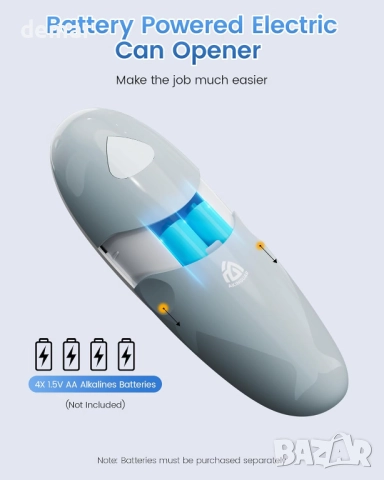 Електрическа отварачка за консерви AKINGUAR, автоматична отварачка за консерви, снимка 7 - Други стоки за дома - 51786648