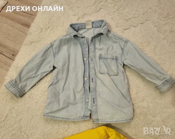 Яке пролет/есенно и дънкова ризка, снимка 3 - Бебешки якета и елеци - 56271660