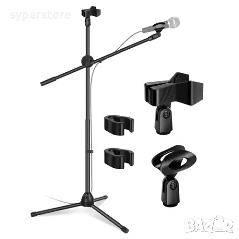 Стойка за микрофон за пеене Digital One SP01030, професионална, 65-210cm, 2 микрофона, снимка 3 - Микрофони - 49574914