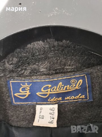 Елегантно палто тип манто на Galinel, снимка 3 - Палта, манта - 39800338