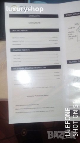 Charles & Colvard, Forever One, Diamont, Round Brilliant - 1.00 ct, снимка 4 - Пръстени - 38974424