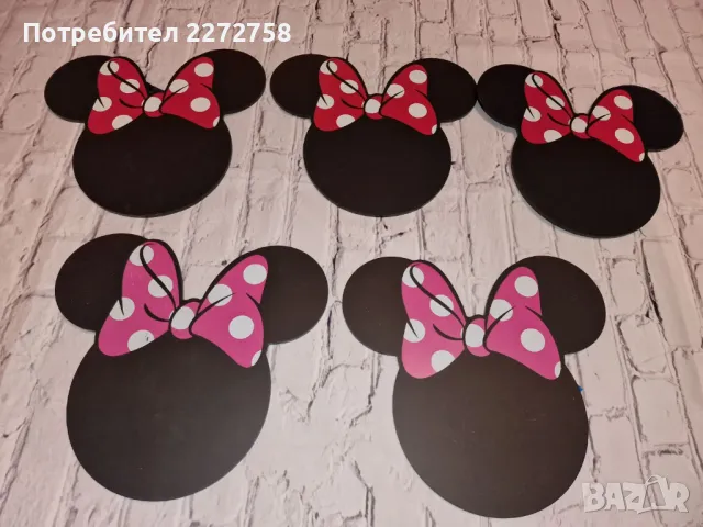 Мини Маус декорация от дърво