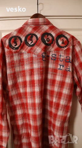 Риза G-star Raw червена, снимка 3 - Ризи - 53091067
