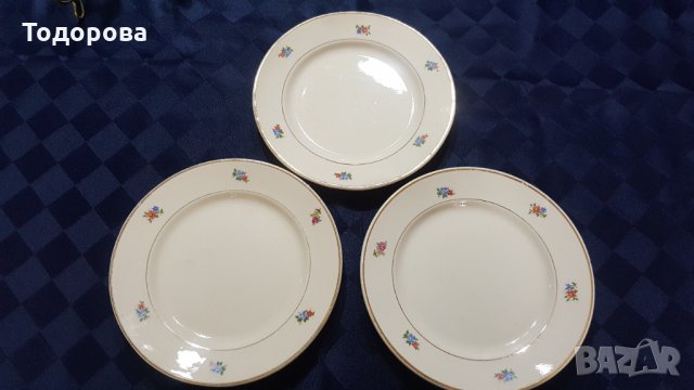 Порцеланови чинии-demi porcelaine badonviller france , снимка 2 - Антикварни и старинни предмети - 33952104