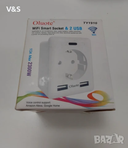 Разклонител Wifi,2 usb порта 10А max 2300w, снимка 5 - USB кабели - 50484790