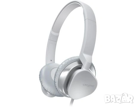 • Нови On-Ear слушалки с микрофон Creative HITZ MA2300 бели/зелени