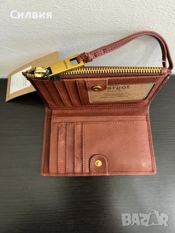 Дамско портмоне, естествена кожа, оригинал на марката, снимка 3 - Портфейли, портмонета - 53906709