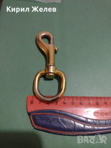 Интересен колекционерски ключодържател метален здрав златист - 8678, снимка 5 - Други - 31205777