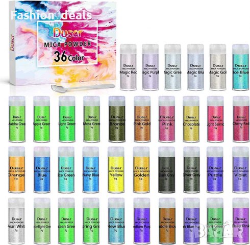 Нов комплект 36 цвята бои от епоксидна смола за художествени занаяти изкуство